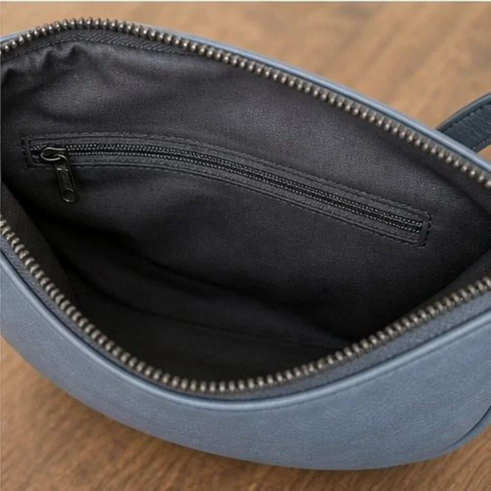 Navy Nylon Crossbody Bag